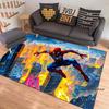 3D-Printed Cartoon Spider-Man Rug — Ideal for Home Decor (Bedroom, Living Room, etc.); Fluffy Square Carpet, Soft Area Rug, and