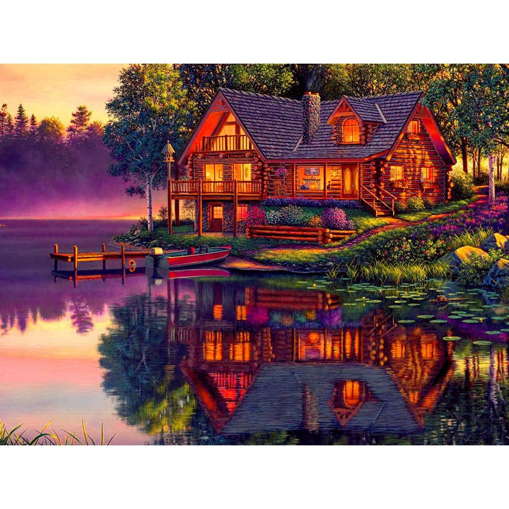 Попугай DIY 5D Алмазная картина Набор Пейзаж Алмазная мозаика Птица Вышивка крестом Ручная работа Инкрустированная вышивка стразами Домашний декор