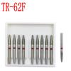 10 шт., алмазные высокоскоростные боры FG для полировки и сглаживания, стоматологические боры, инструмент для стоматолога TR-62F