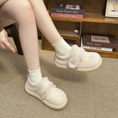 Женские зимние легкие теплые стеганые сапоги до середины икры на толстой подошве, нескользящие износостойкие повседневные кроссовки, хлопковые сапоги