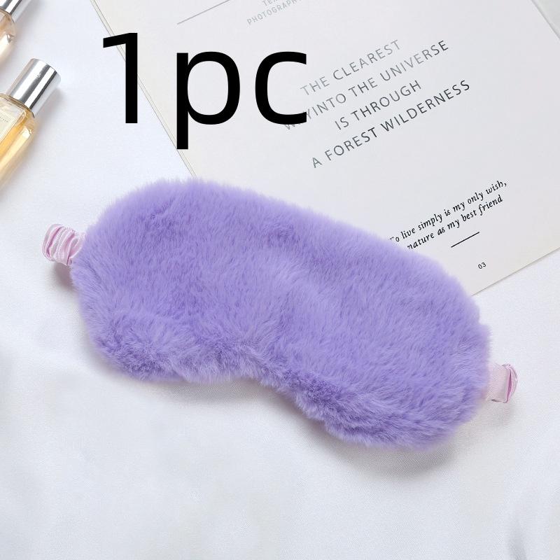 Шелковая маска для сна, милая мягкая, мохнатая, блокирующая свет, маска для сна, дорожная повязка для сна, домашняя ночная маска для сна, повязка на глаза для женщин и мужчин