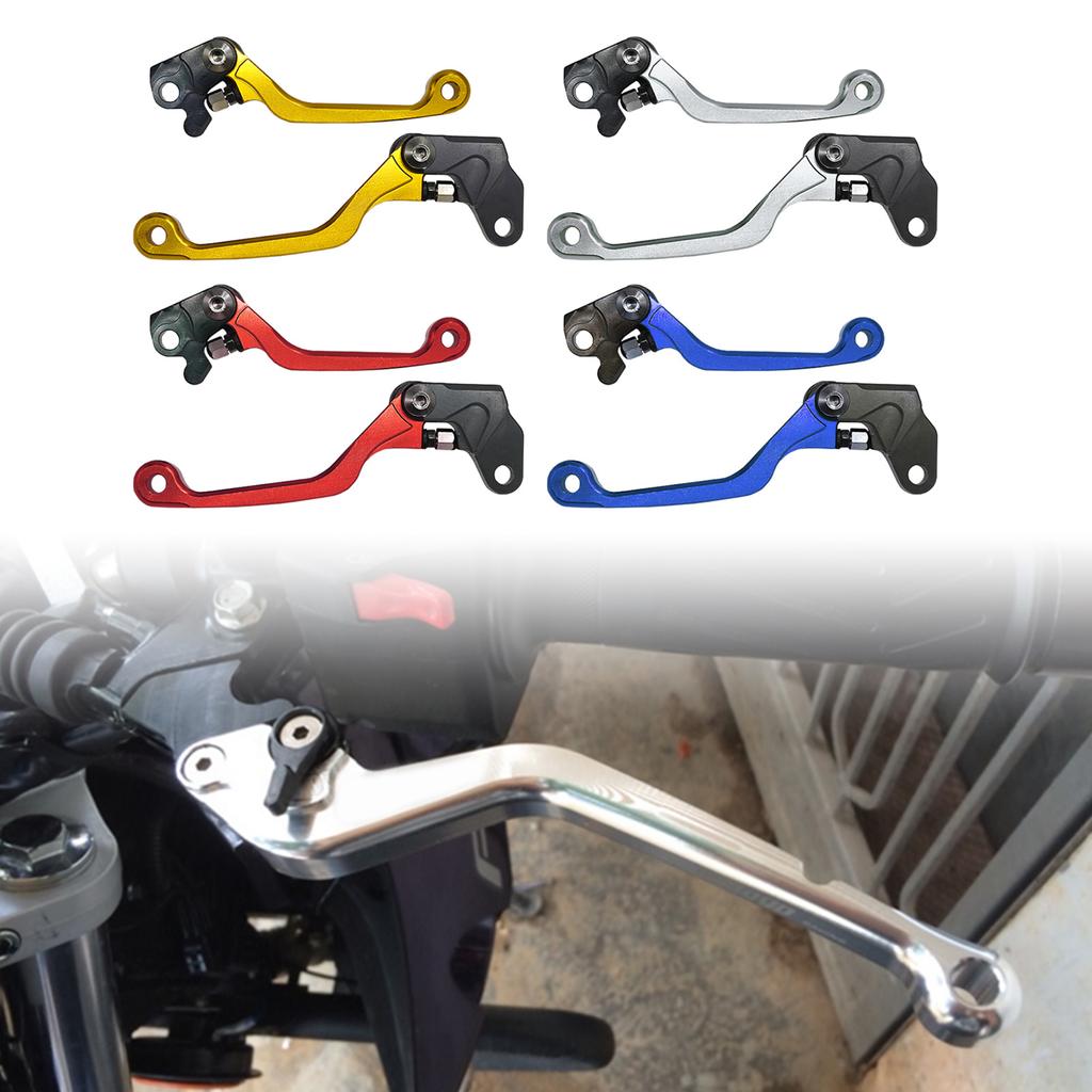 Motorcycle Short Brake Clutch Levers Handle for WR250 Replacement Aluminum Brake Clutch Lever Adjustable Brake Lever