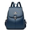 New Backpack for Women's Soft Leather New Fashionable Backpack Middle-aged Mother Travel Bag Soft Leather Large Capacity