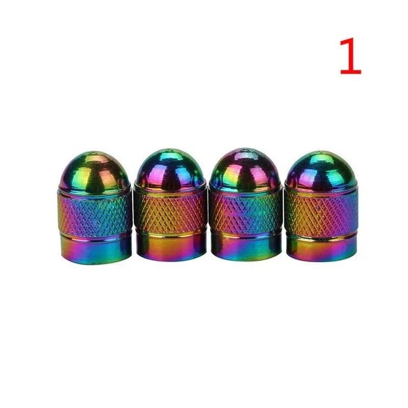 2026 Neon Lights Color Aluminum Car Tire Valve Caps General Cars Truck Air Port Cover High Quality Tire Rim Valve Wheel Stem Cap