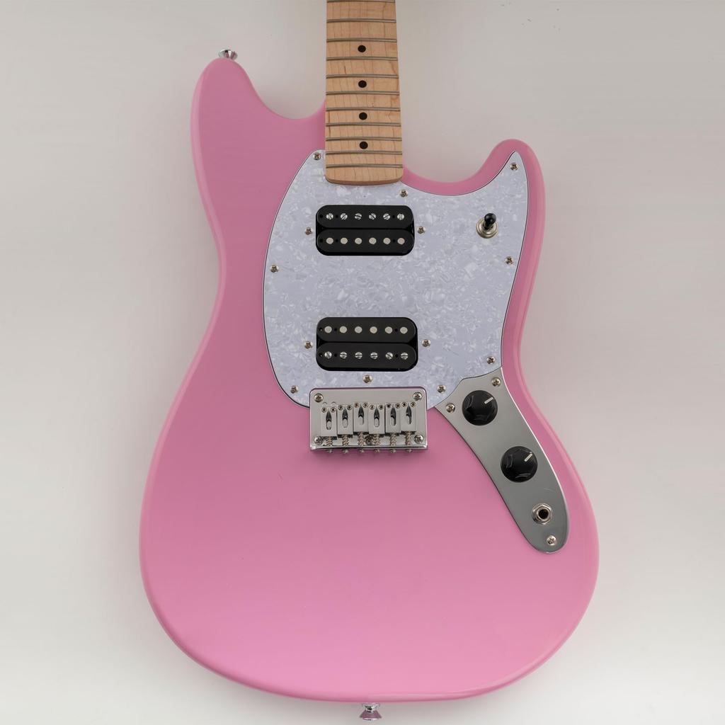 Musiclily Pro 9-Hole Mustang HH Pickguards for Squier Sonic Mustang Electric Guitars, 4-Piece Set, White Pearl