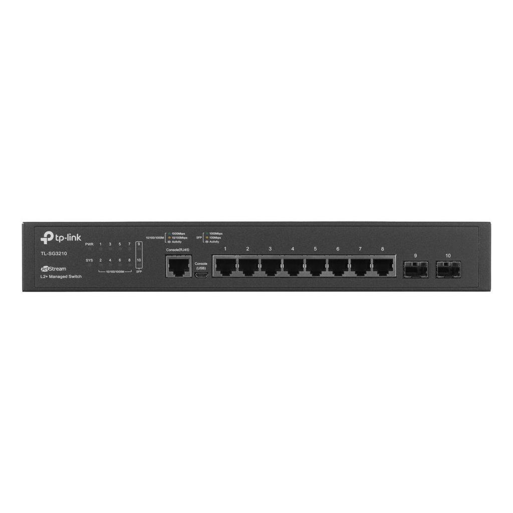 TP-Link TL-SG3210 Managed Gigabit Switch 8 RJ45 2 SFP Black