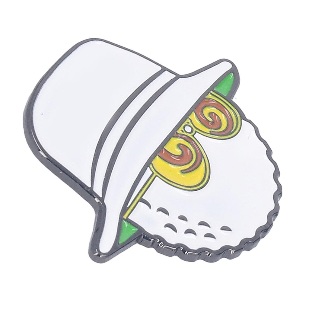 Golf Ball Marker Hat Clips Lightweight Removable Magnetic Anti Rust Glasses Fisherman Hat Clips for Women Men White
