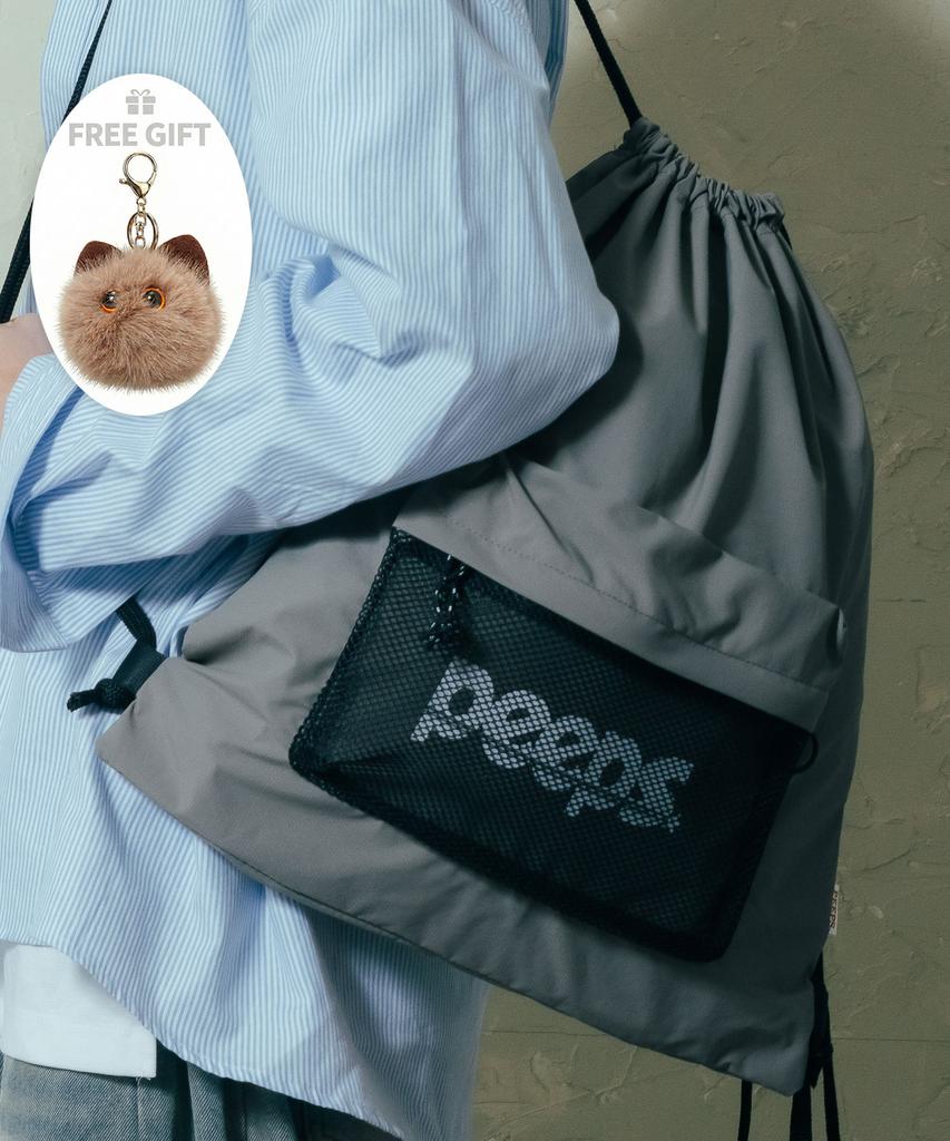 Сумка для спортзала Peeps Light (Угольно-серый) Включает брелок-пенопластового друга