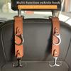3 In 1 Leather Car Purse Holder Vehicle Seat Headrest Hanger Hooks Car Accessories Interior