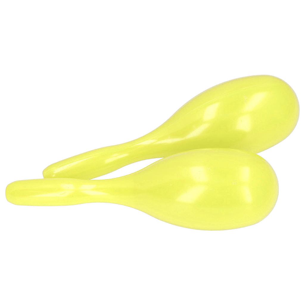 2Pcs Music Maracas Oval Shaped Plastic Hand Percussion Rattles Music Instrument for KTV Party