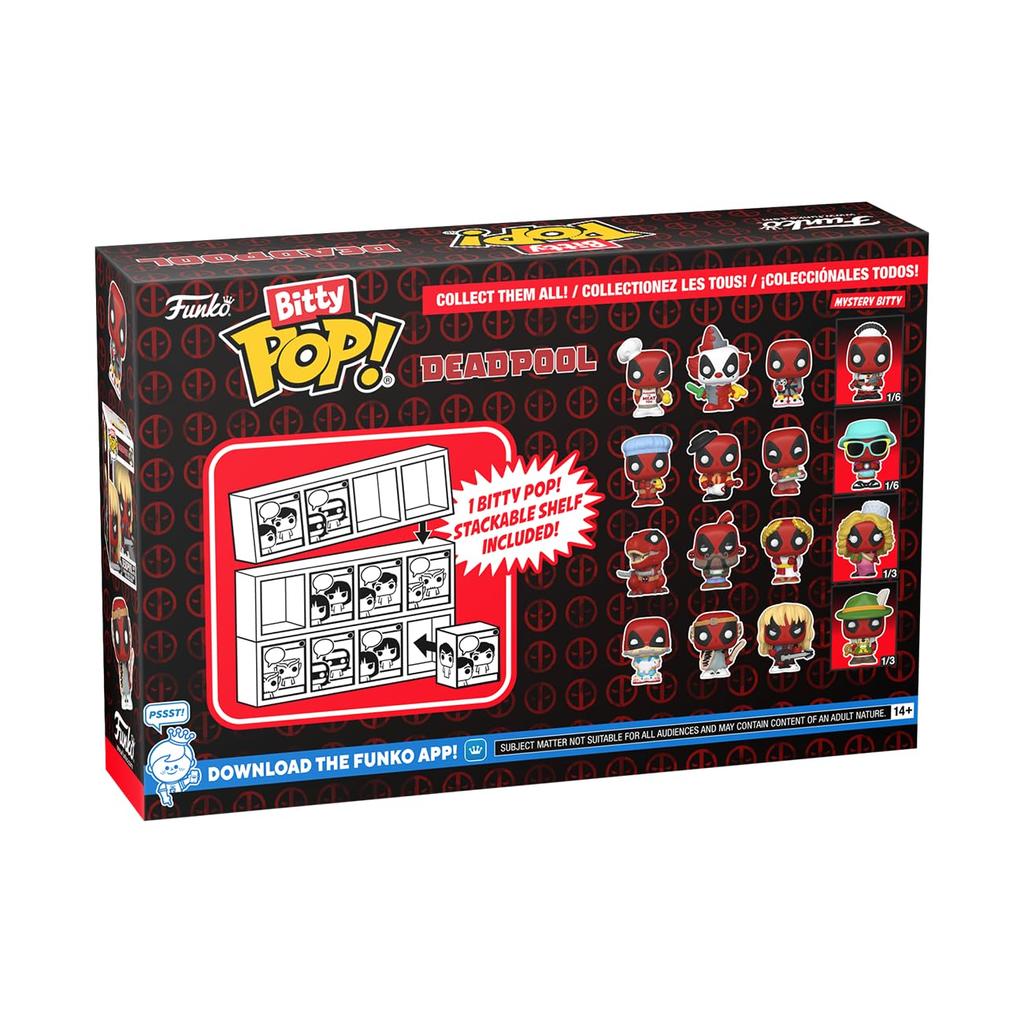 Marvel Deadpool Figure Funko Bitty 4PK Deadpool 2024 BBQ Master PACK SERIES 1 Marvel Funko Pop!
