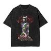 Ninja Scrolls Washed Tshirt Couple  Aesthetic Cotton T Shirts Summer O Neck Harajuku Tee Shirt Custom Diy Oversized Tops
