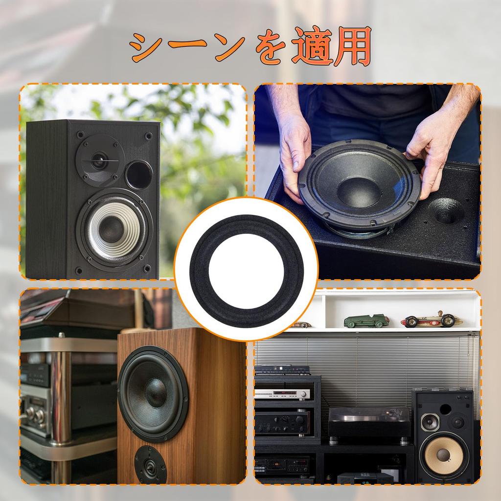 Aicosineg Foam Edge Audio Speaker Edge 2 шт. Внешний диаметр 115 мм Внутренний диаметр 74 мм Аксессуары Surround Ring Замена Foam Edge