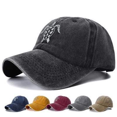 Новая Осенняя Бейсболка с Вышивкой Черепахи, Прилегающая, Snapback в Стиле Y2K, Кепка 'Папа', Мужская Женская Винтажная Кепка Для Женщин Мужчин Gorras Hombre