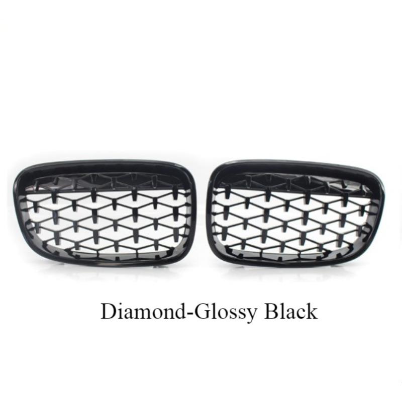 Car Front Bumper Kidney Grille Racing Grills For BMW 1 Series F20 F21 2011-2014 Replacement Double Slat Gloss Black Grilles