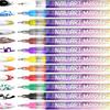 12Pcs Nail Art Pens 3D Quick Dry 0.5MM DIY Gel Nail Art Acrylic Paint