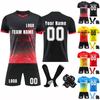 Personalised Shirts Kit Mens Girls With Name Number Custom Football Jerseys For Boys Training Suit