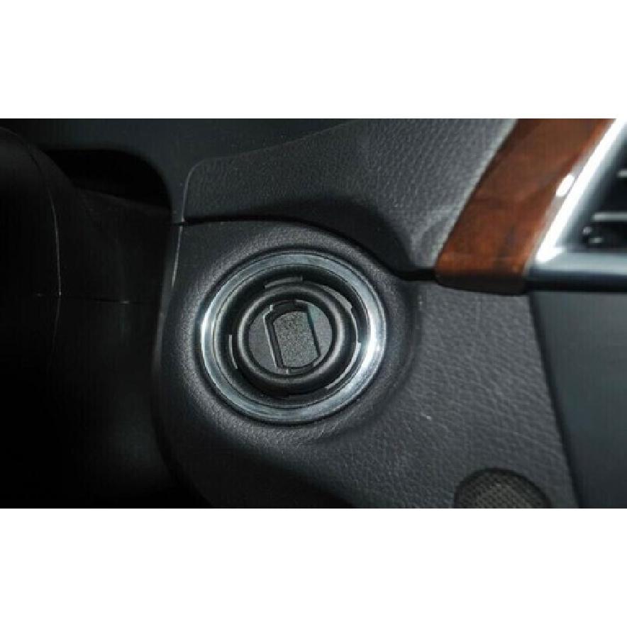 Cover Trim Blue Titanium For Benz C-Class 2007-2014 Car Engine Start Stop Button