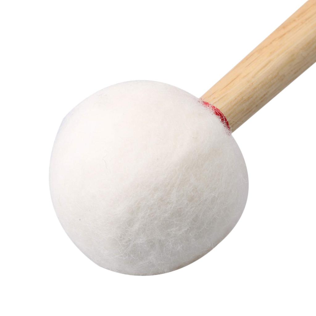 Yibuy Timpani Mallet, Medium Hard, Clear Tone, Cork Core, 35mm, Wood & Velvet