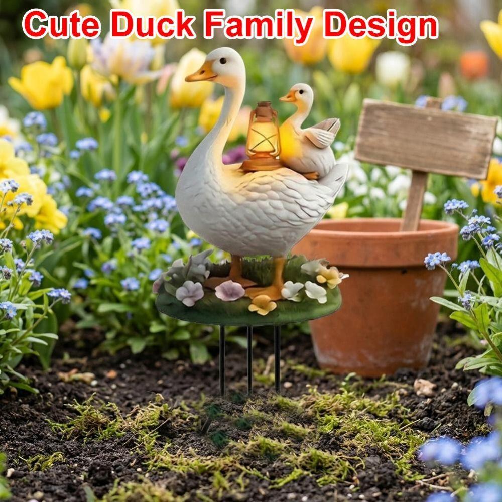 Acrylic Duck Yard Sign Lantern Pattern Ground Stake New Goose Garden Stake  Animal Yard Decor