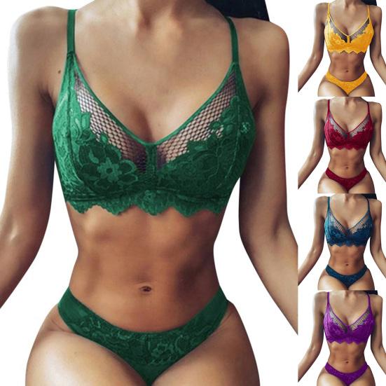 Sexy Bikini Set Floral Print Quick Drying Stretchy