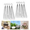 8Pcs Pot Planter Basket Hanging Chains Hanger Hooks