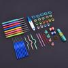 52pcs/set Crochet Hook Set, Hand Knitting Tool, Soft Handle Aluminum Crochet Hook, Sweater Needle Set