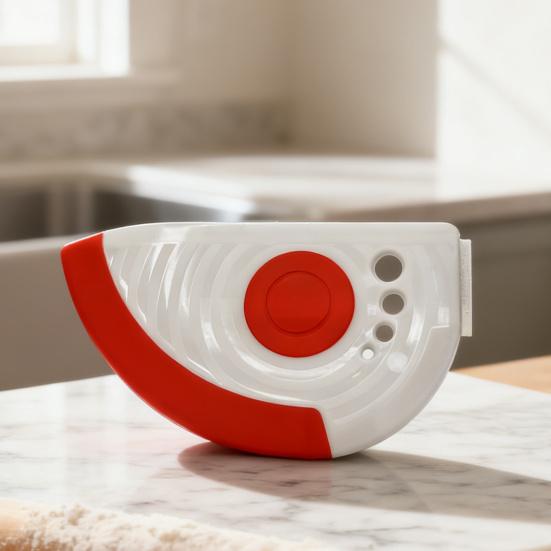 Гибкий силиконовый скребок для миски 5-в-1, резак для теста и стриппер для трав, кухонный инструмент для выпечки с измерительными отметками