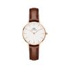 Danielwellingteon Petite St Mawes 2-цветные коричневые женские кожаные часы