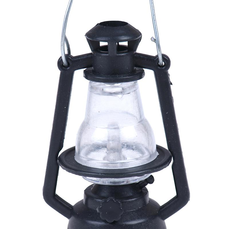 1:12 кукольных домиков, детские подарочные игрушки, мини-мебель, миниатюрная черная керосиновая лампа