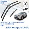 3 шт. для TOYOTA RAV4 XA50 2019-2021 26 "16" 12 "передние и задние щетки стеклоочистителя лобовое стекло резак для окон аксессуары 2019 2020 2021