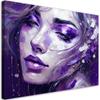 Canvas Print, Female Violet Abstraction