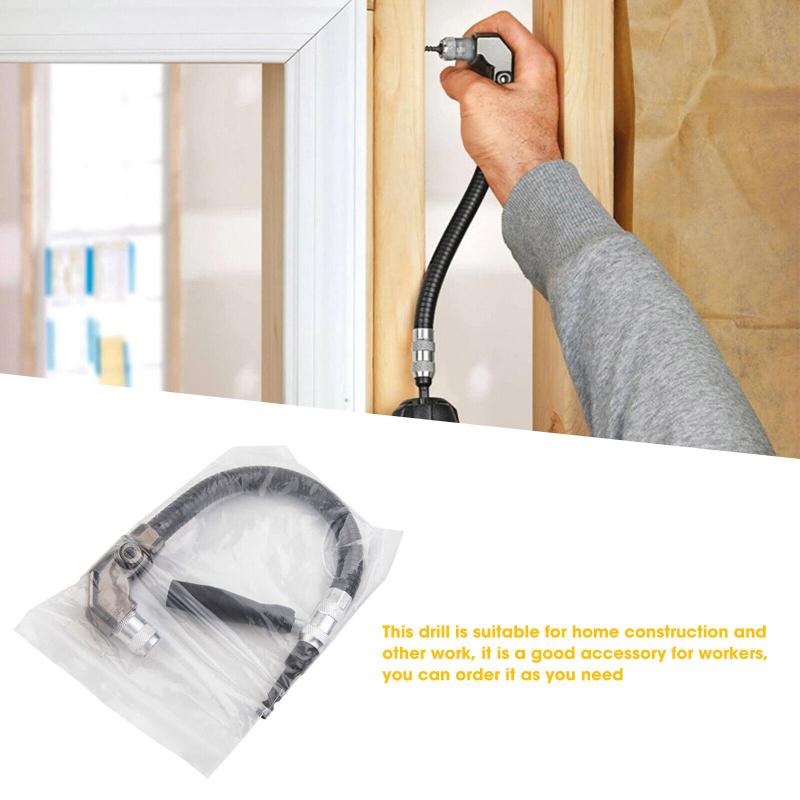 Угловая дрель под углом 90 градусов, сверло с шестигранной головкой, регулируемые гибкие биты, отвертка 6,35 мм
