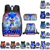 Школьный рюкзак Sonic для детей с дышащей водонепроницаемой тканью Оксфорд и мультяшным принтом для школы