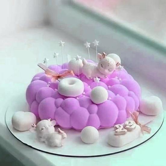 Форма для выпечки гибкая DIY круглая помадка для кексов силиконовая форма кухонные принадлежности