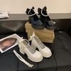 Mary Jane Shoes Fashionable and Comfortable Women's Spring Thick Bottom Heightening Thick Heel Pearl Single Shoes