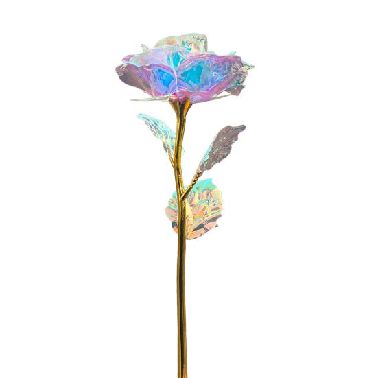 Искусственная роза с фольгированным покрытием, маленькая искусственная роза для Дня святого Валентина, свадьбы, вечная роза, подарки для женщин, девушек, мамы, жены, дочерей