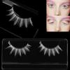 1 Pair Hot Fashion White Eyelashes Cosplay Makeup Natural Long Eyelashes Extension Cross Strip False Eye Lashes Beauty Makeup Tools