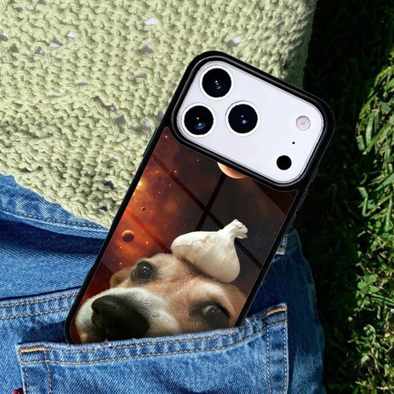 Чехол для телефона 'Собака-скейтер в космосе' для iPhone 17 AIR 16 Pro Max 15 14 Pro 11 12 13 Ударопрочный силиконовый чехол