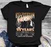 Футболка Led Zeppelin, Led Zeppelin 55 лет 1968-2023 Спасибо за воспоминания, Унисекс Футболка