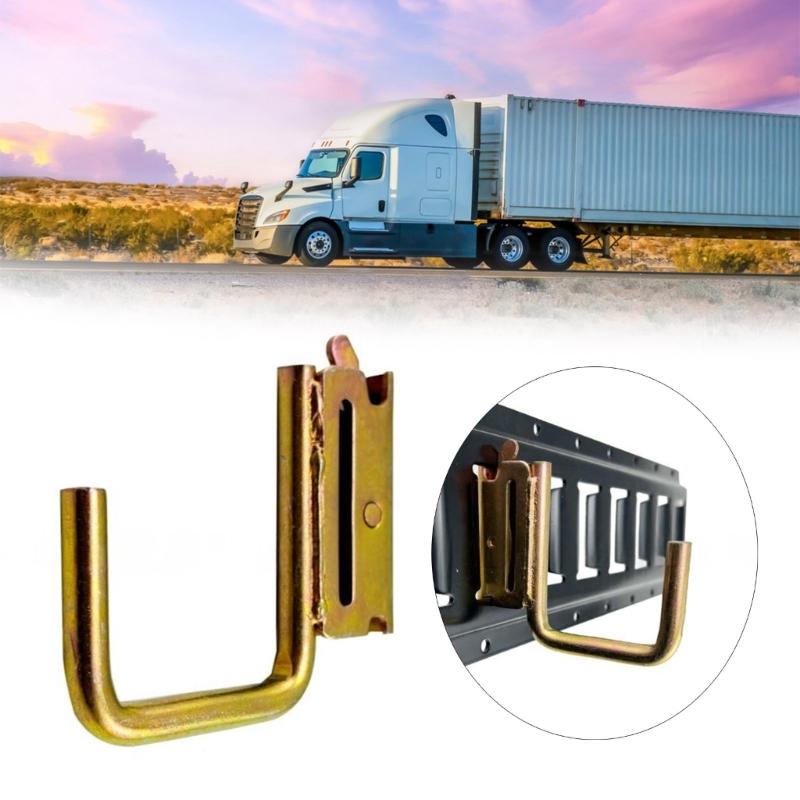 Набор из 6 прочных железных J-образных крюков, обеспечивающих коррозионную стойкость и повышенную долговечность на E-рейках, для долговечности