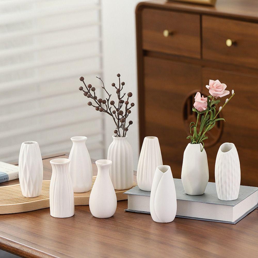 Творческий пластиковый цветочный горшок, имитация керамической цветочной бутылки, ваза для цветов в скандинавском стиле, украшение для дома