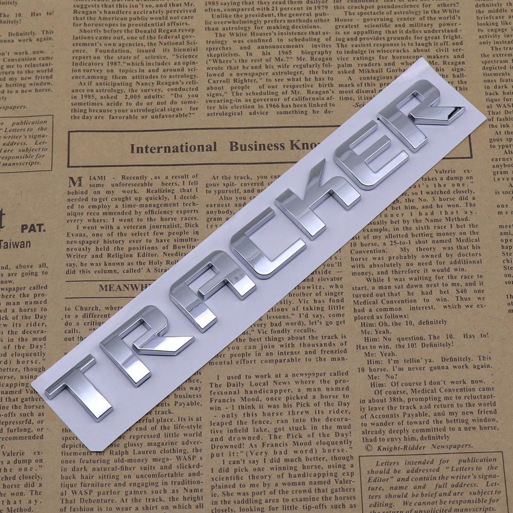 Chevrolet TRACKER ABS Car Rear Letter Logo Sticker Rear Bumper Tail Door Trunk Sticker Car Emblem sticker styling Accessories