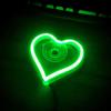 Светодиодный неоновый светильник в форме сердца, режимы вспышки, суперяркий, простая установка, светодиод