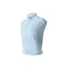 Golf Series Logo Embroidered Stand Collar Zipper Sleeveless Vest Women Vest Sky-Blue A11W325704F-LB