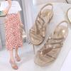 Мода Богема Мода Женские Сандалии Клинья Обувь Женские Шлепанцы Летние Женские Низкий Каблук Повседневные Сандалии Женские Фемина 2025 Новинка
