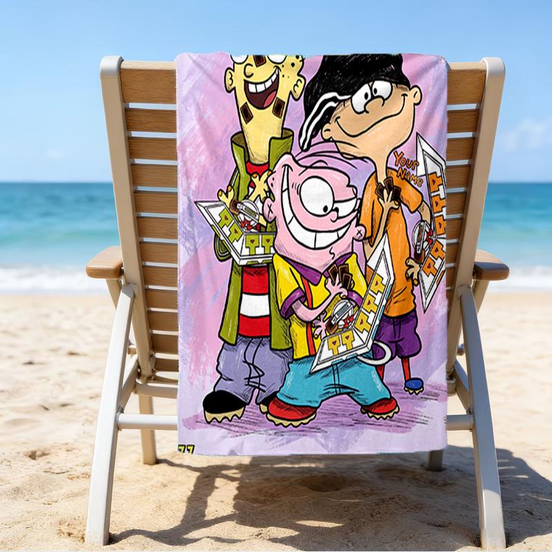 Custom Name Beach Towel Ed Eddy Mystery Beach Towel, Soft Microfiber, Gift for Her/Him, Birthday, for Pool, Beach, Travel, Fan gifts