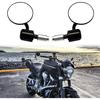 Круглые боковые зеркала мотоцикла 7/8" для руля, совместимые со стритбайками, кафе-рейсерами, спортбайками, чопперами, круизерами, спортбайками FZ8 FZ-07 09