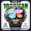 2026 Новый Военный УМНЫЙ ЧАСЫ TANK X3 1000 мАч Батарея GPS Компас 10ATM Водонепроницаемые Тактические Спортивные BT Звонок Умные Часы Для Мужчин
