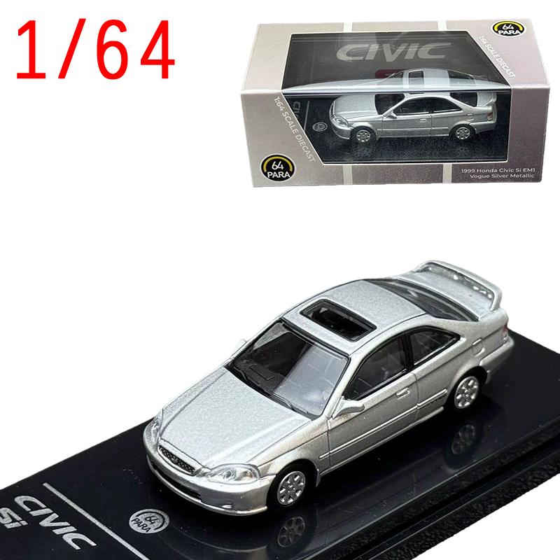 VZH5 Diecast 1/64 Scale HONDA CIVIC SI EM1Alloy Car Model HONDA CIVIC Play Vehicles Collectible Model Toys for Boys Original Box